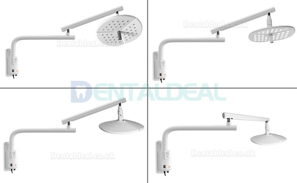 KWS KD-2036B-4 80W Wall-Mounted Dental Surgical Light Shadowless Oral Exam Lamp